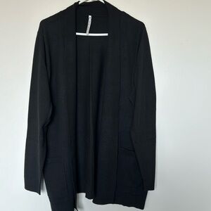 Leo & Nicole Long Black Cardigan